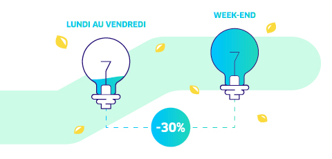 Offre élec weekend illustration