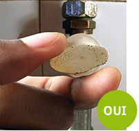 Fermeture du robinet de gaz