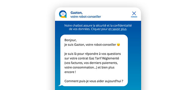 Notre chatbot est disponible 24h/24 pour vous répondre